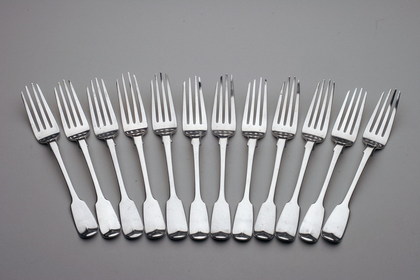 Rare matching set of Cape Tableforks (12) - Waldek